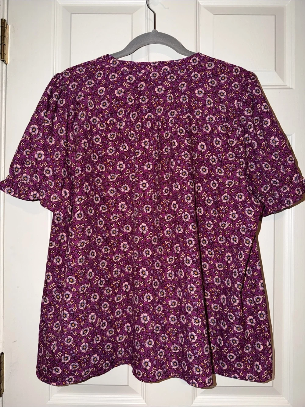 J.‎ Crew Purple Floral Button-Down Shirt